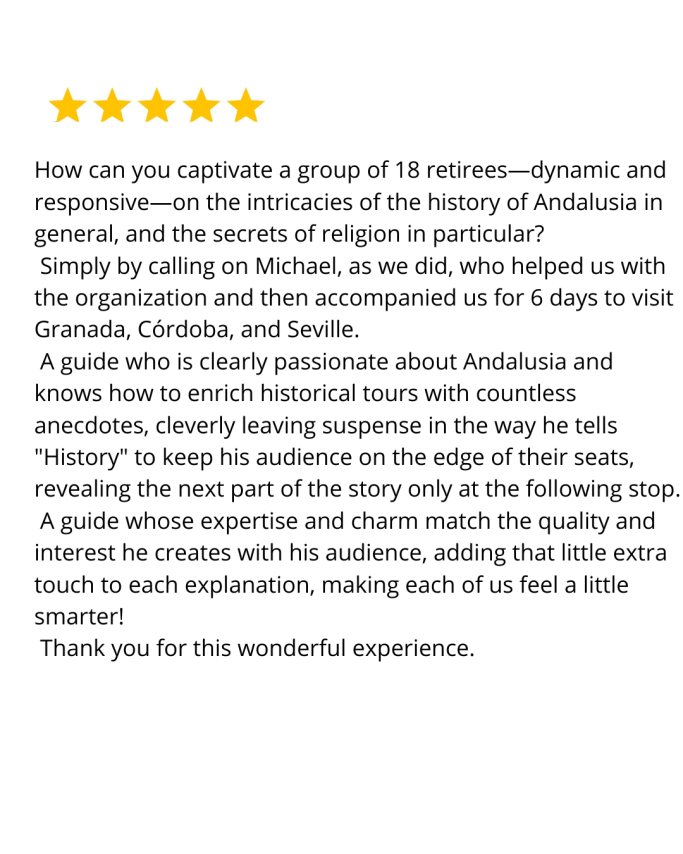 Un témoignage d'un visiteur sur une visite historique avec un guide passionné.